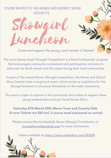 The Moree and District Show Society's Showgirl Luncheon